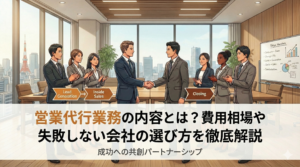 営業代行業務の内容とは？費用相場や失敗しない会社の選び方を徹底解説